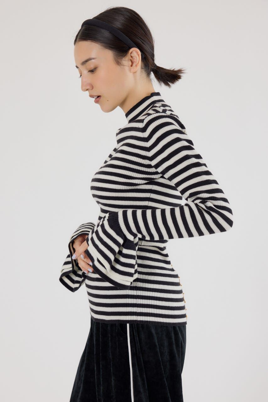 RODEO CROWNS「フリルリブニットトップス」|ニット・セーター|