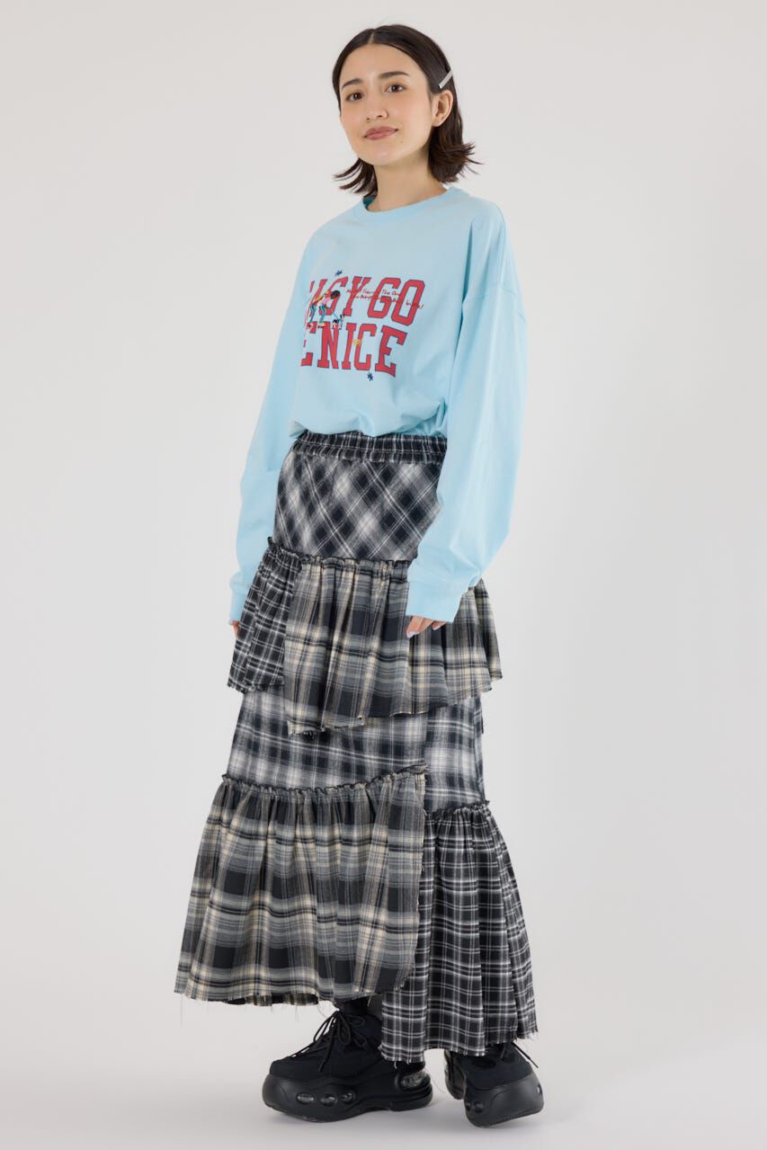 RODEO CROWNS「embroidery collegeロング Tシャツ」|Tシャツ・カットソー|