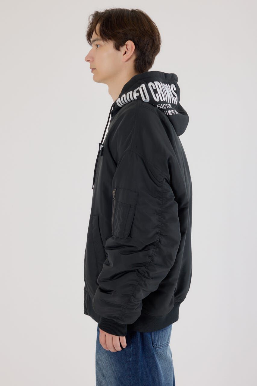 RODEO CROWNS「フーディーMA-1」|ブルゾン・スタジャン|
