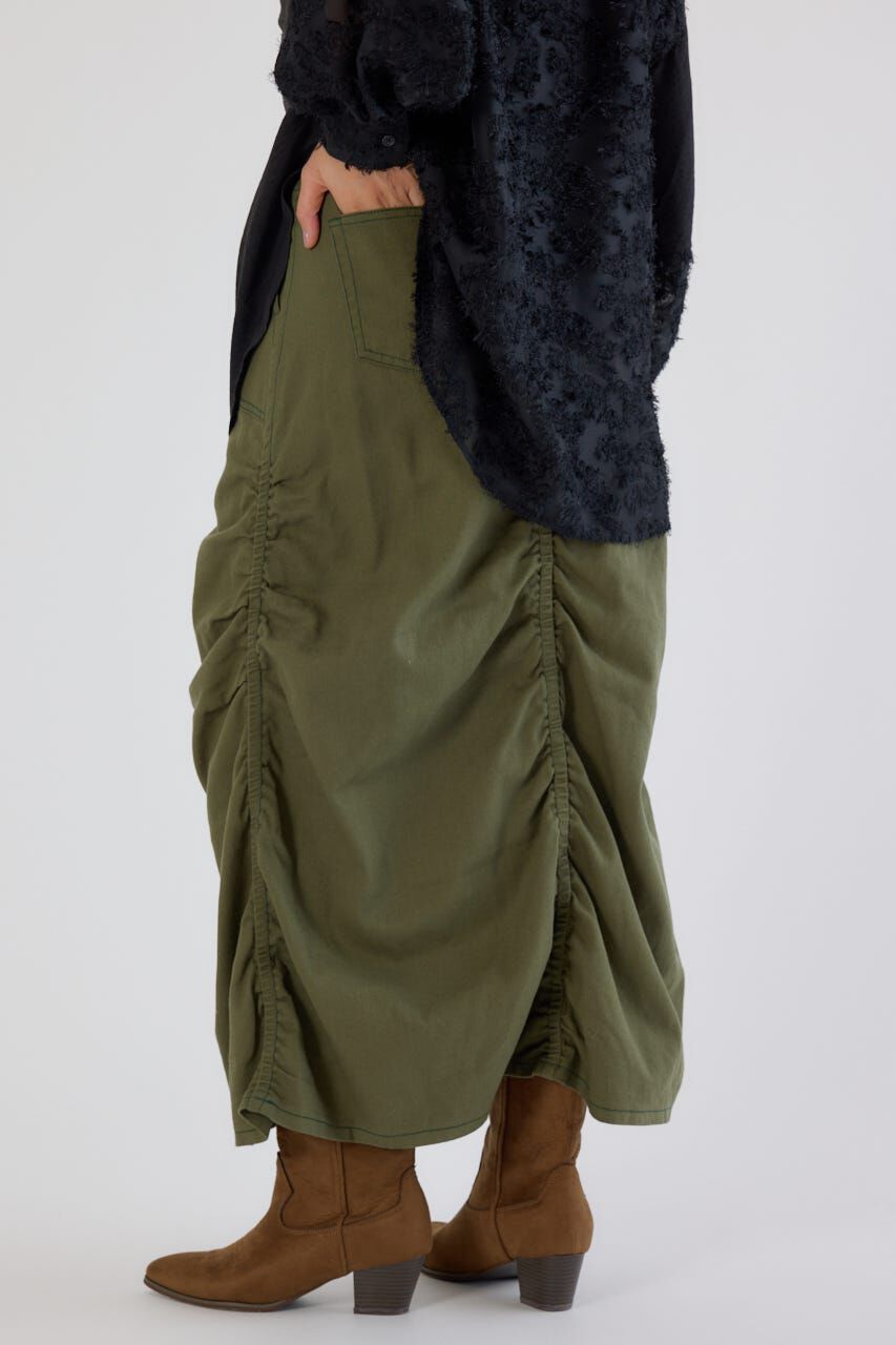 RODEO CROWNS「シャーリングマキシスカート」|スカート|