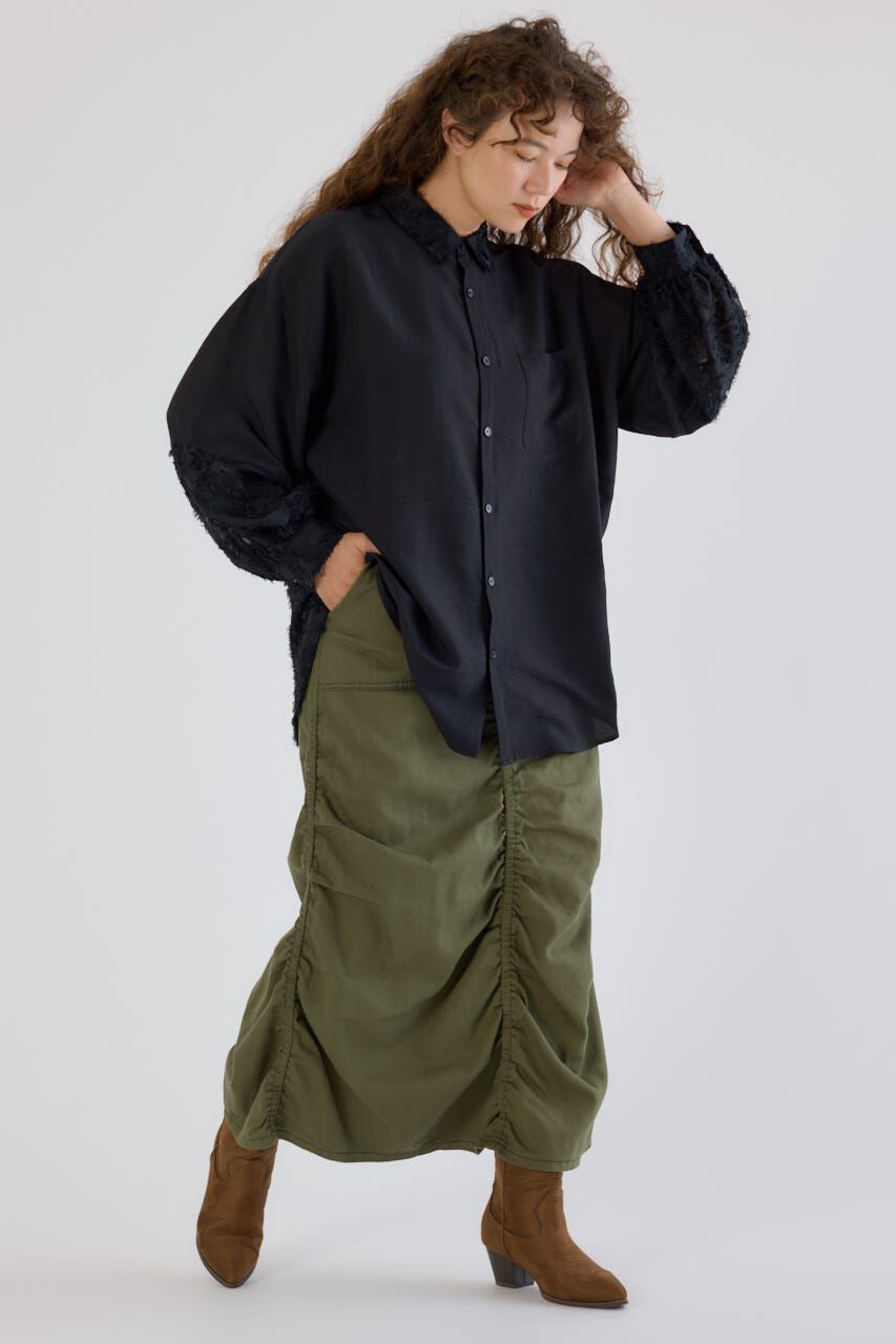 RODEO CROWNS「シャーリングマキシスカート」|スカート|