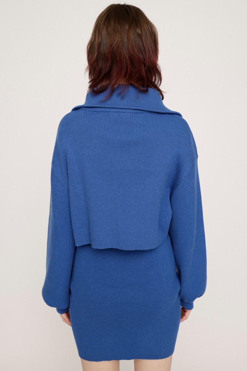 SLY「BIG COLLOR ZIP UP 2P ショートワンピース」|ワンピース|