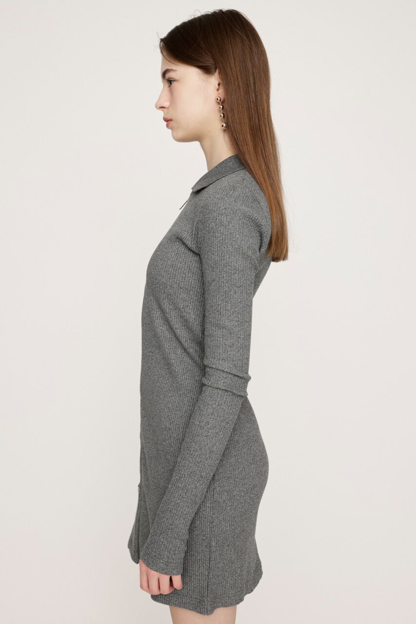 SLY「FRONT ZIP CUT ショートワンピース」|ワンピース|