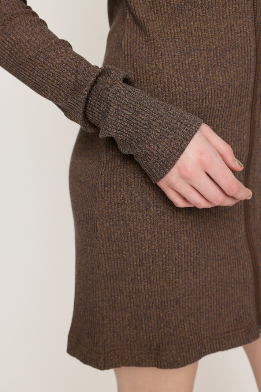 SLY「FRONT ZIP CUT ショートワンピース」|ワンピース|