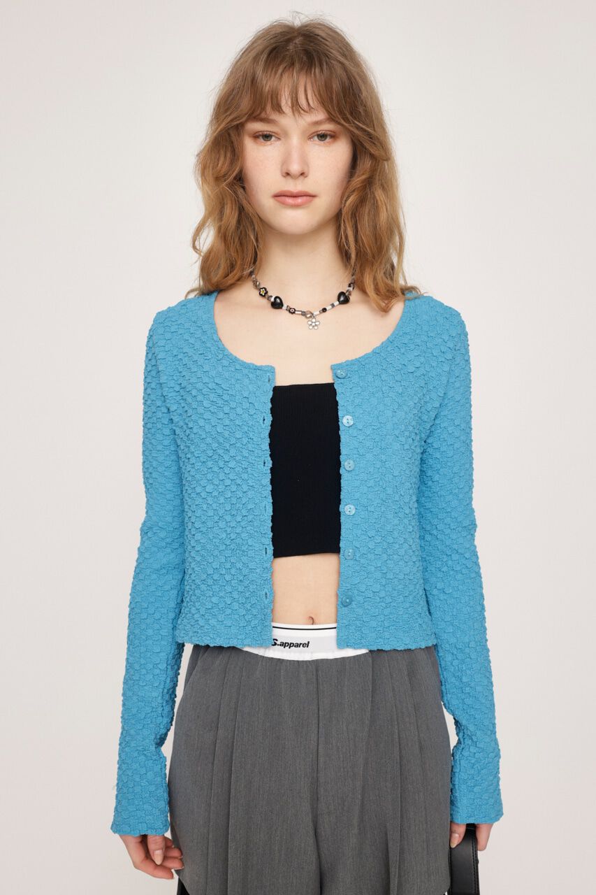 SLY「BUMPY CUT JQ カーディガン」|カーディガン|BLU