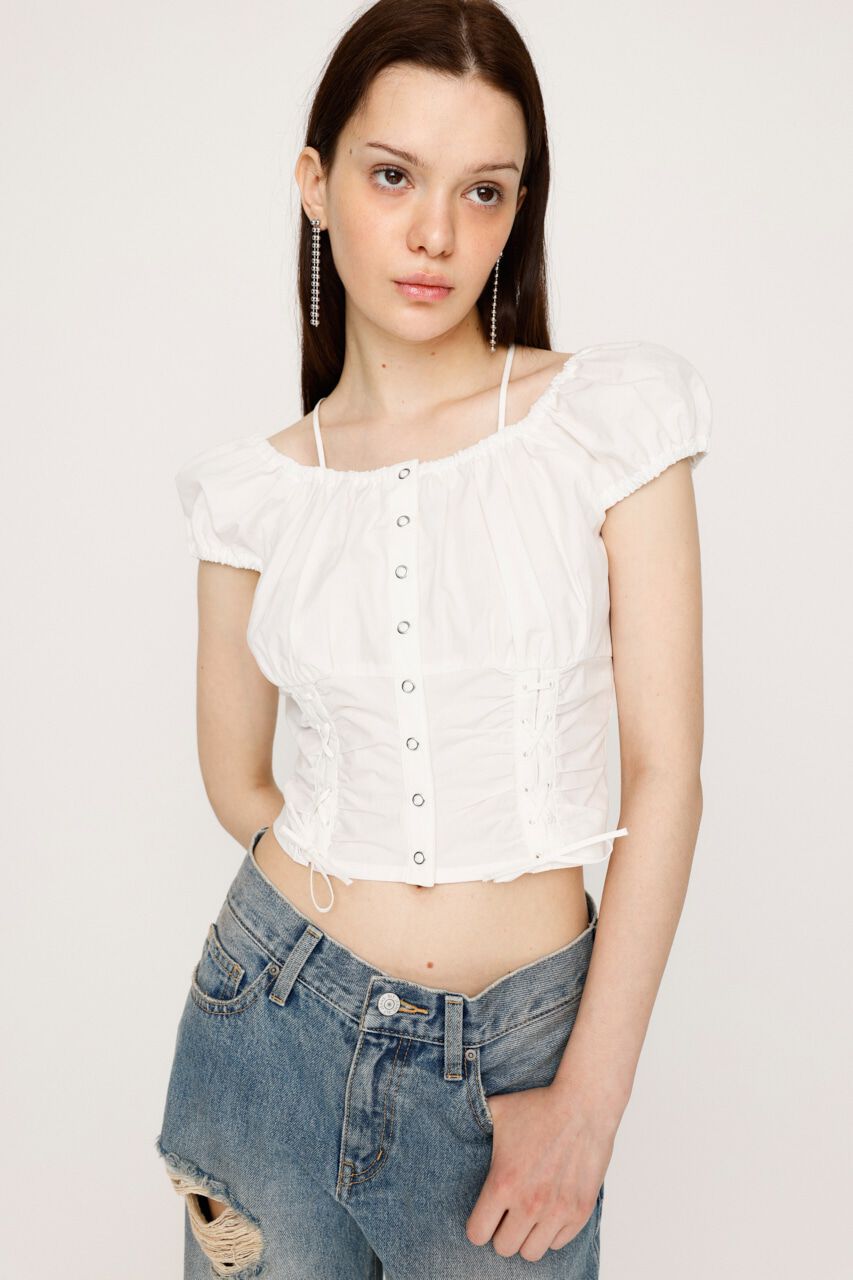 SLY「FRONT LACE UP ブラウス」|シャツ・ブラウス|