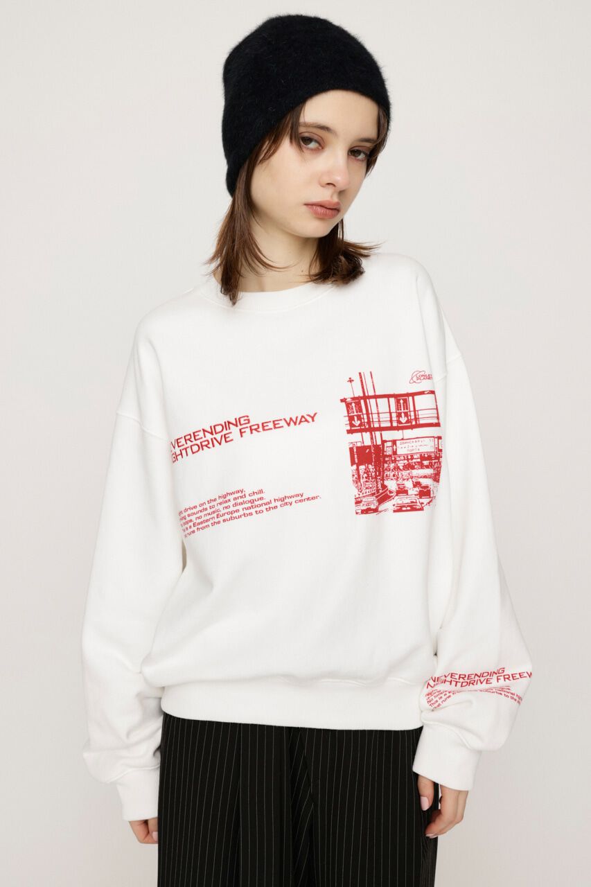 SLY「PHOTO LOGO SW トップス」|Tシャツ・カットソー|WHT