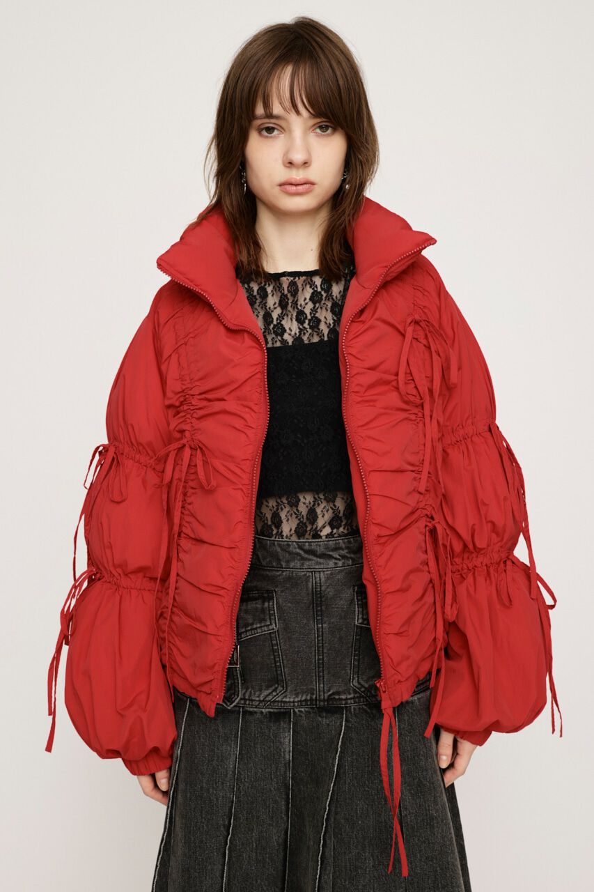 SLY「RIBBON GATHER PUFFER ジャケット」|その他|