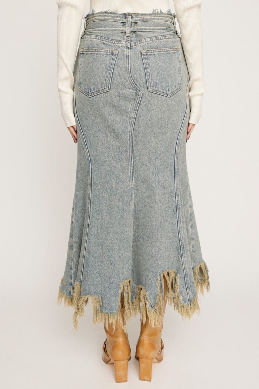 SLY「L／W DEEP DAMAGE MERMAID ロングスカート」|スカート|