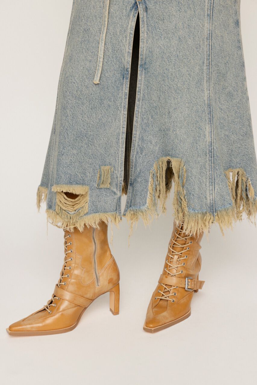 SLY「L／W DEEP DAMAGE MERMAID ロングスカート」|スカート|