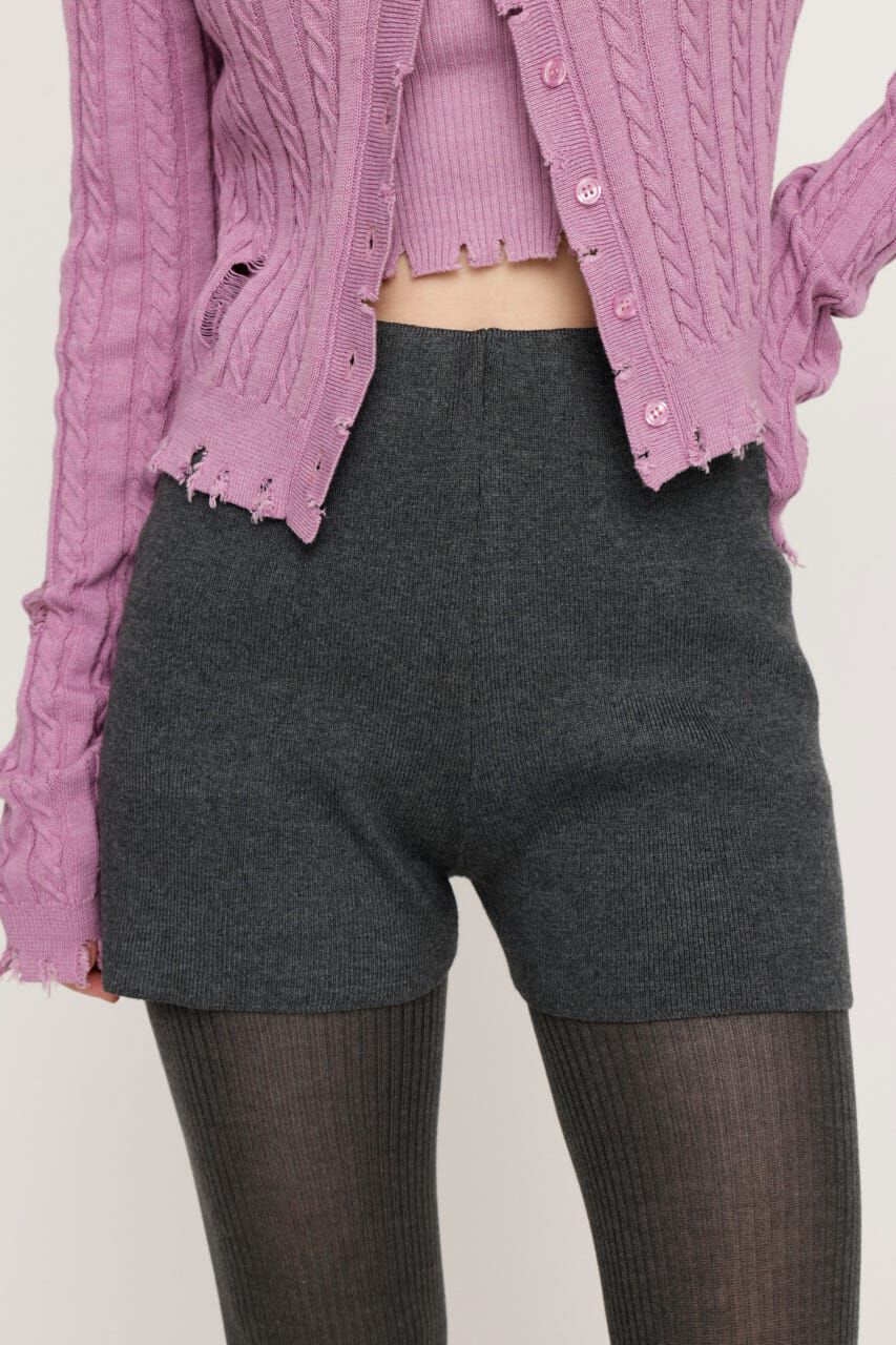 SLY「RIB KNIT BACK PK ショートパンツ」|その他|