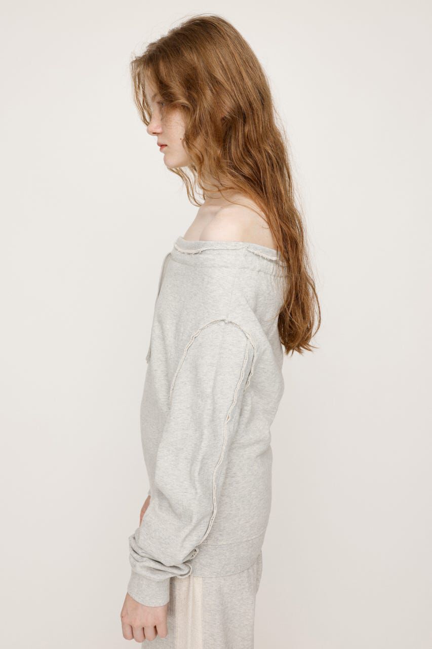 SLY「OFF SHOULDER SWEAT トップス」|パーカー|