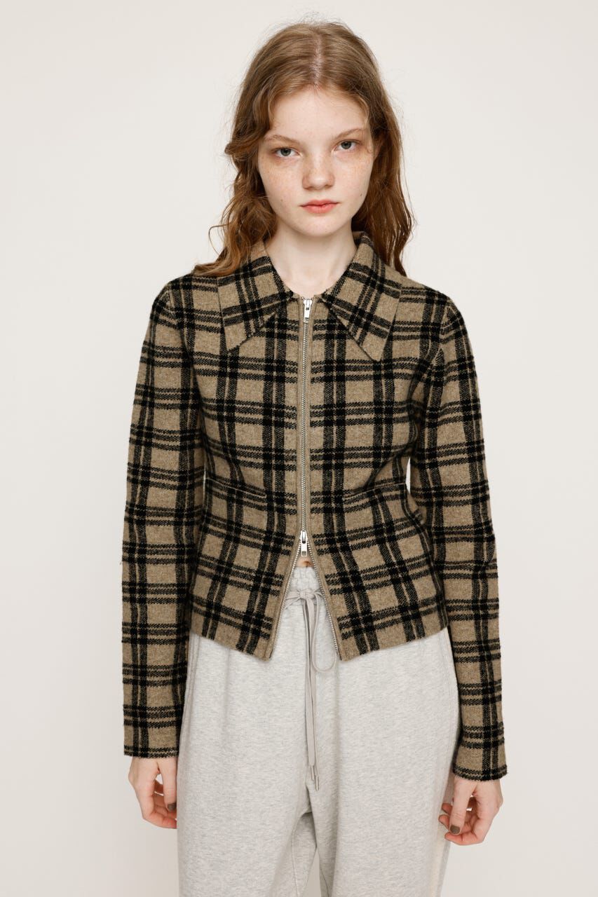 SLY「F／FUR COLLAR KNIT トップス」|その他|