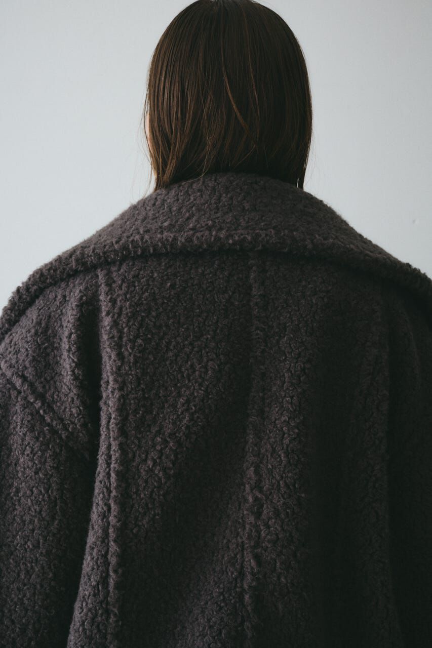 HeRIN.CYE「Stand collar boa coat」|その他|