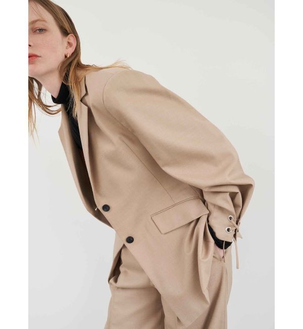 ELENDEEK「LACE UP SLEEVE JK」|テーラードジャケット|