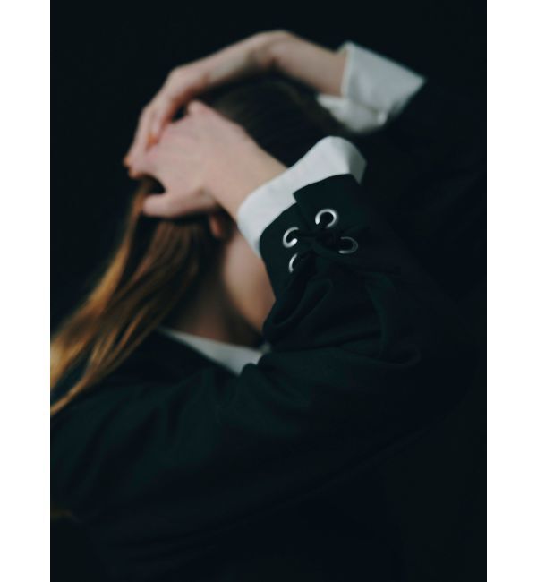 ELENDEEK「LACE UP SLEEVE JK」|テーラードジャケット|