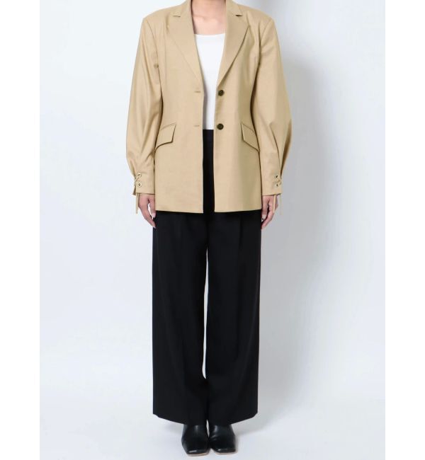 ELENDEEK「LACE UP SLEEVE JK」|テーラードジャケット|
