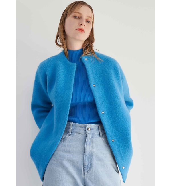 ELENDEEK「CN RACCOON MIX WCD」|カーディガン|ブルー