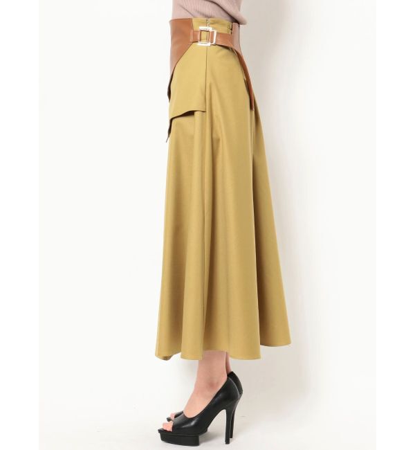 RESEXXY「合皮コルセット付フレアスカート」|スカート|