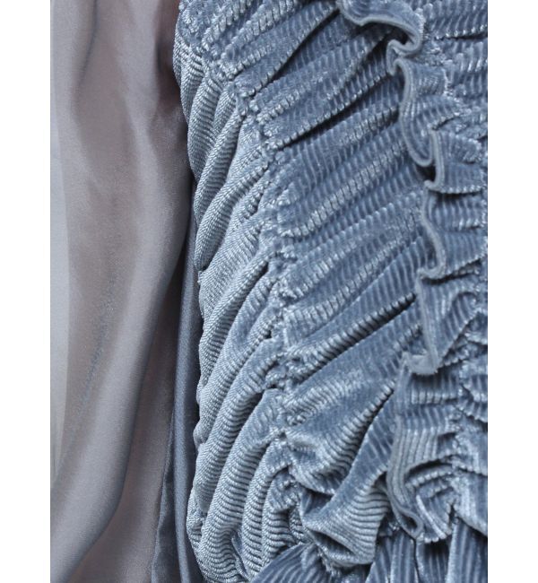 RESEXXY「ギャザーベロアペプラムブラウス」|シャツ・ブラウス|