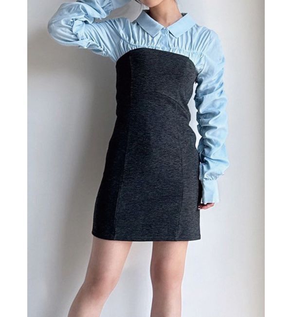 RESEXXY「タイトベアミニワンピース」|ワンピース|チャコールグレー