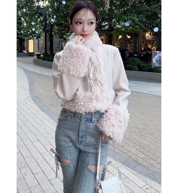 RESEXXY「ポイントフェイクファーブルゾン」|ブルゾン・スタジャン|