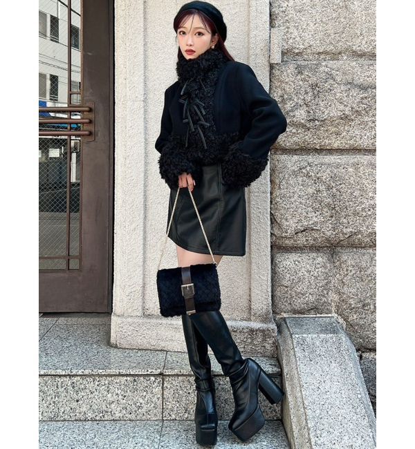 RESEXXY「ポイントフェイクファーブルゾン」|ブルゾン・スタジャン|