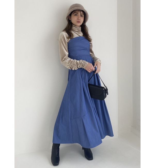 dazzlin「ベロアギャザーカットソー」|Tシャツ・カットソー|