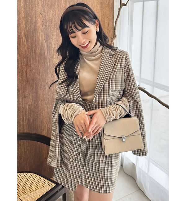 dazzlin「ベロアギャザーカットソー」|Tシャツ・カットソー|