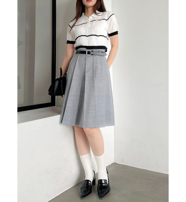 dazzlin「ハピネスカラーポロニット」|ニット・セーター|