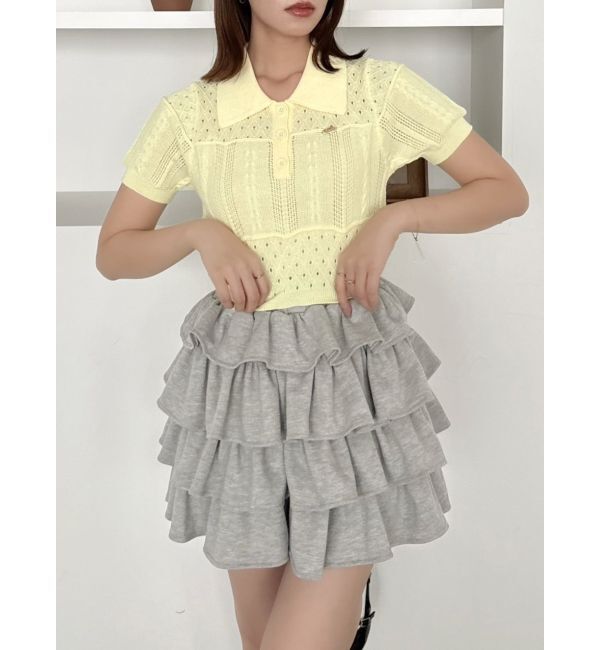 dazzlin「ハピネスカラーポロニット」|ニット・セーター|