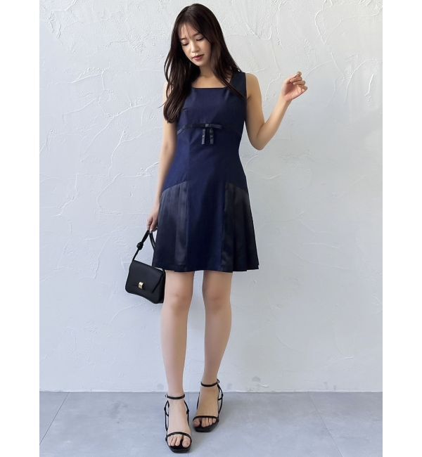 dazzlin「サイドプリーツミニワンピース」|ワンピース|