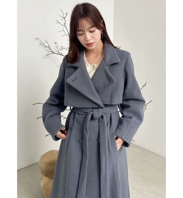 dazzlin「2WAYカラーレディコート」|トレンチコート|