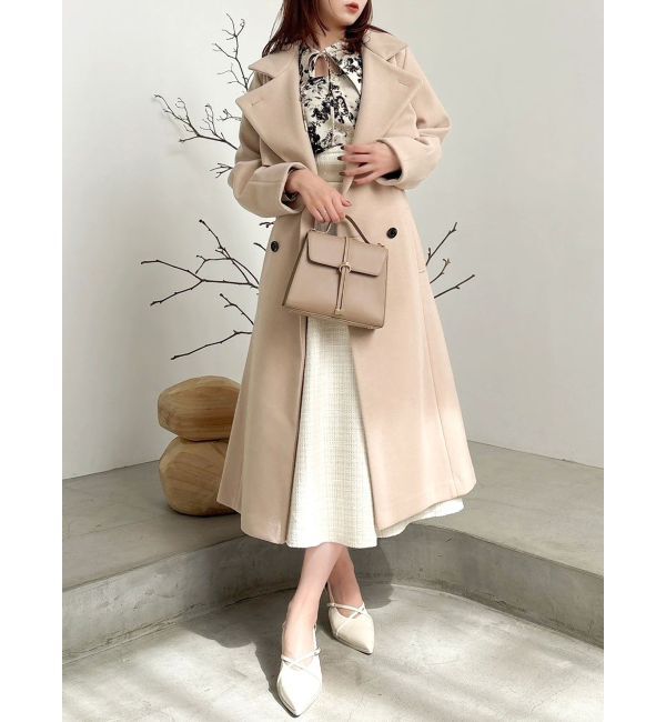 dazzlin「2WAYカラーレディコート」|トレンチコート|ベージュ