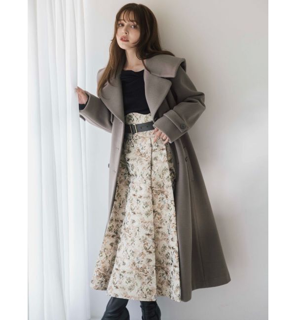 dazzlin「【WEB限定カラーあり】サイドタックベルトフレアスカート」|スカート|