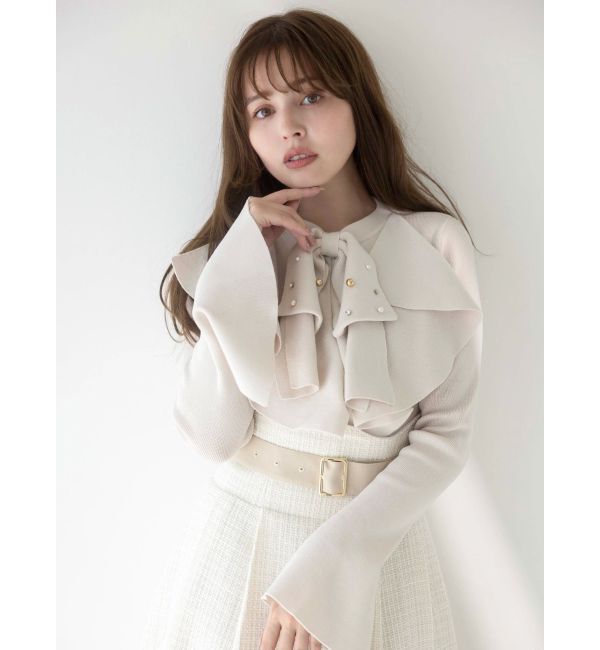 dazzlin「【WEB限定カラーあり】サイドタックベルトフレアスカート」|スカート|