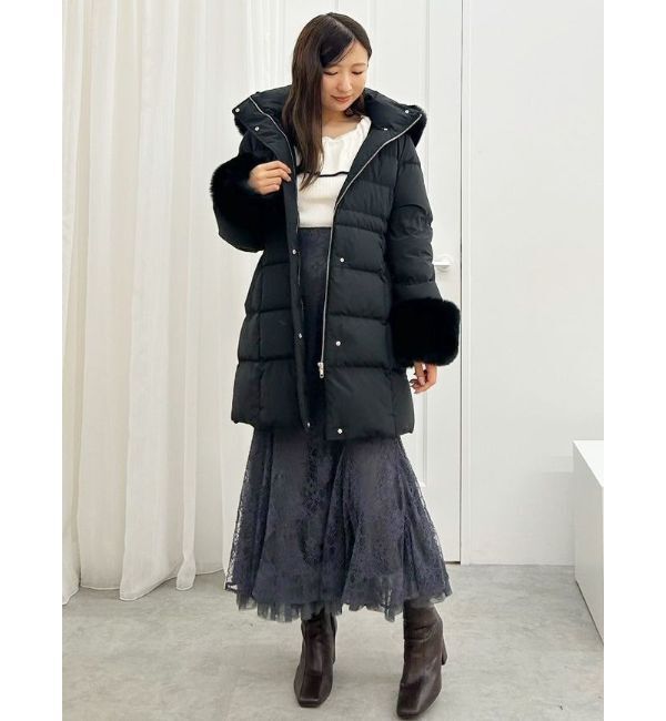 MERCURYDUO「裾チュールレースマーメイドスカート」|スカート|