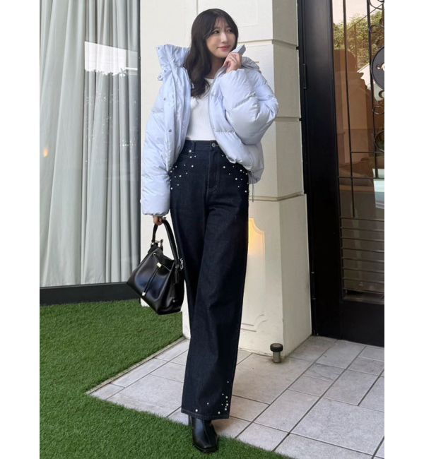 MERCURYDUO「【追加生産】パールデニムパンツ」|デニム|