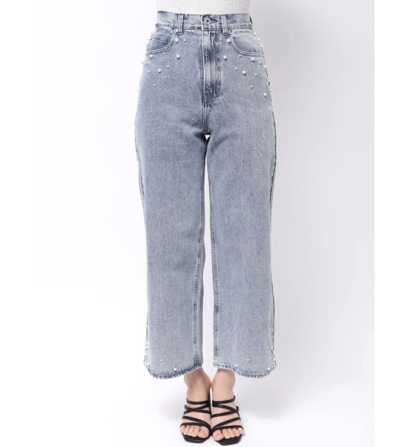 MERCURYDUO「【追加生産】パールデニムパンツ」|デニム|