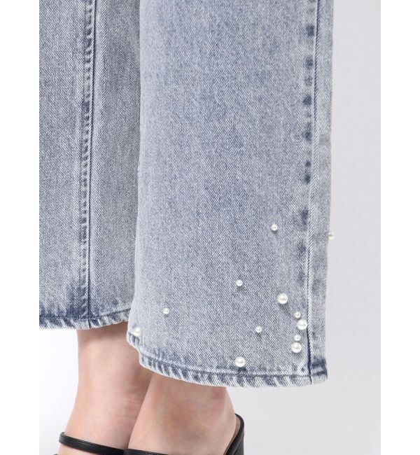 MERCURYDUO「【追加生産】パールデニムパンツ」|デニム|