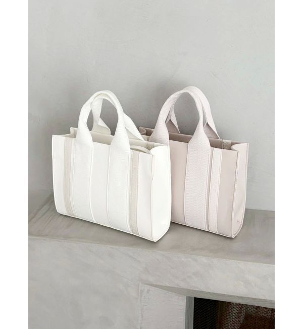 MERCURYDUO「フェイクレザーロゴミニトートバッグ」|トートバッグ|