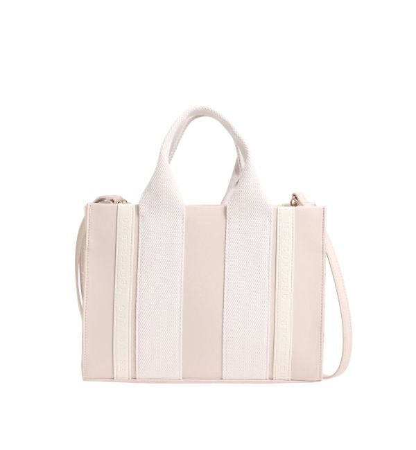 MERCURYDUO「フェイクレザーロゴミニトートバッグ」|トートバッグ|ベビーピンク