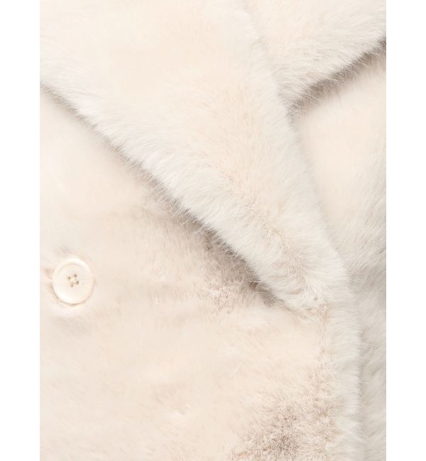 MERCURYDUO「テーラードカラーフェイクファーショートコート」|その他|