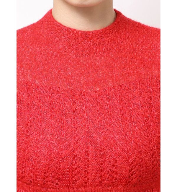 MERCURYDUO「モヘヤニットスカシアミワンピース」|ワンピース|