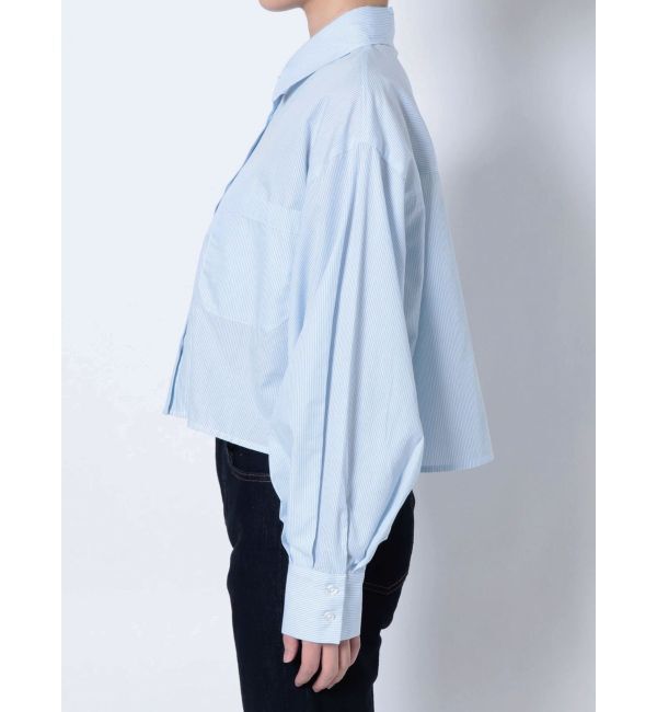 MURUA「クロップドストライプシャツ」|シャツ・ブラウス|