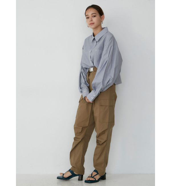 MURUA「クロップドストライプシャツ」|シャツ・ブラウス|