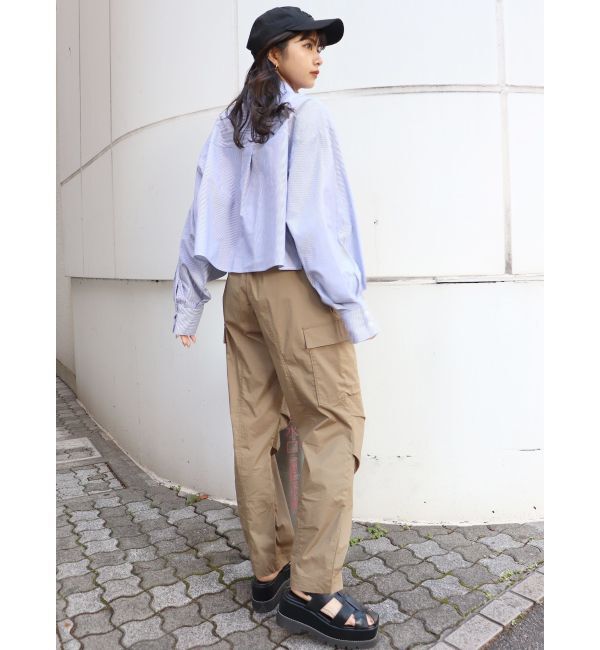 MURUA「クロップドストライプシャツ」|シャツ・ブラウス|