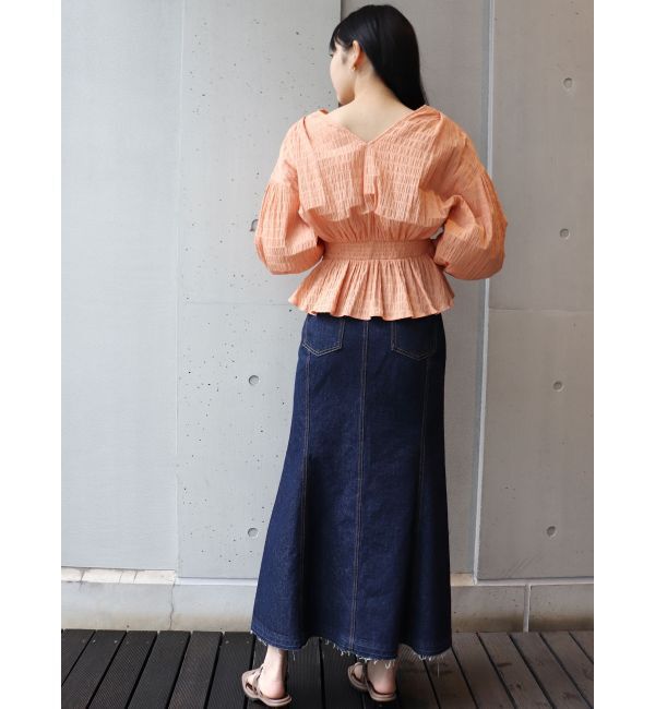 MURUA「カシュクールタックブラウス」|シャツ・ブラウス|