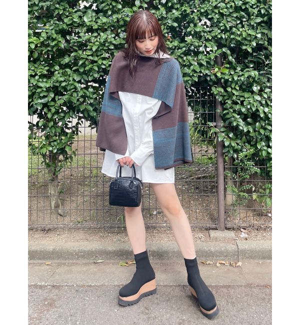 MURUA「レイヤードニットシャツワンピース」|ワンピース|