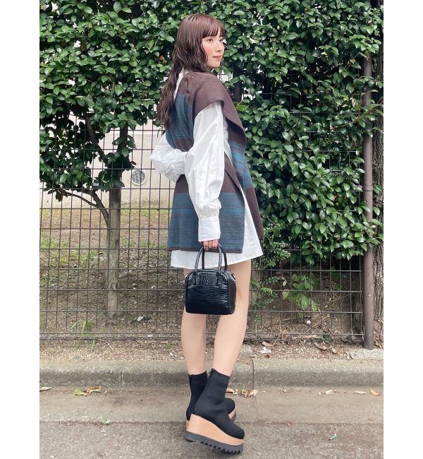 MURUA「レイヤードニットシャツワンピース」|ワンピース|